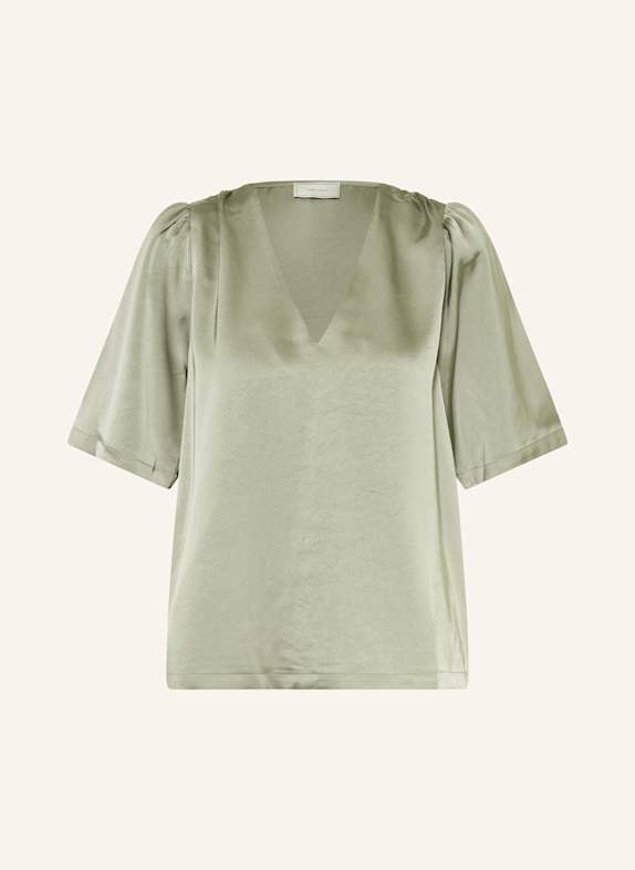 NEO NOIR Chemisier LARGO en satin VERT CLAIR