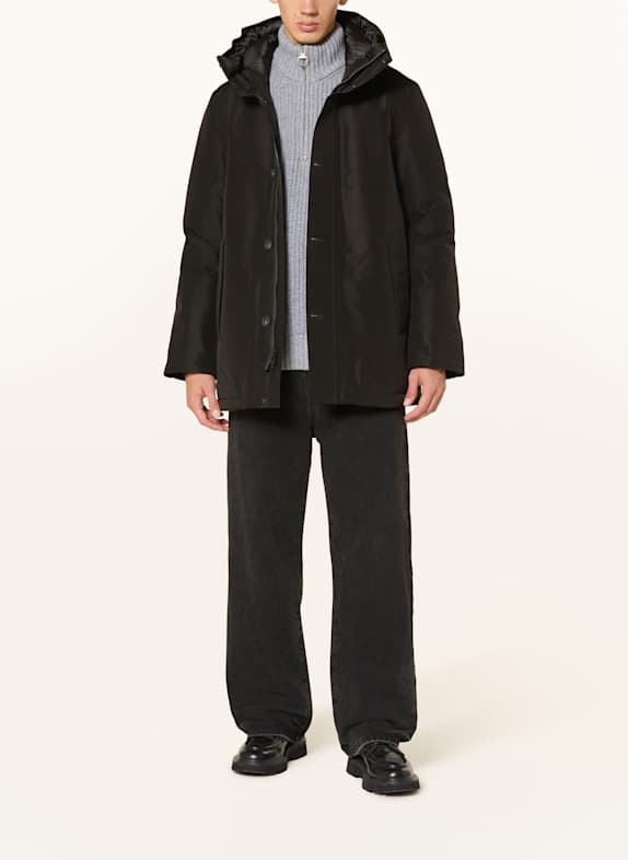 WOOLRICH donsparka ZWART