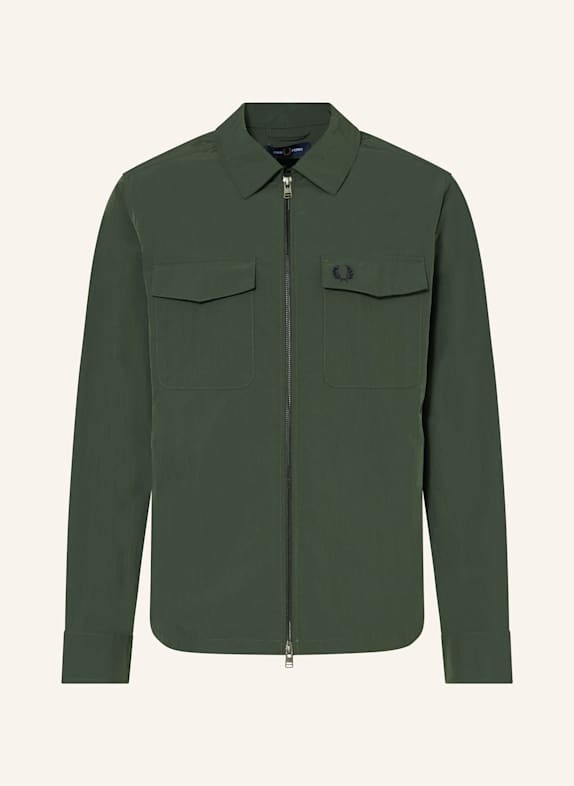 FRED PERRY Overjacket DUNKELGRÜN