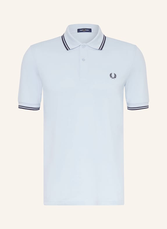 FRED PERRY Piqué polo shirt BLUE GRAY