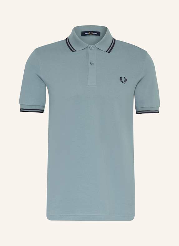 FRED PERRY Piqué-Poloshirt BLAUGRAU