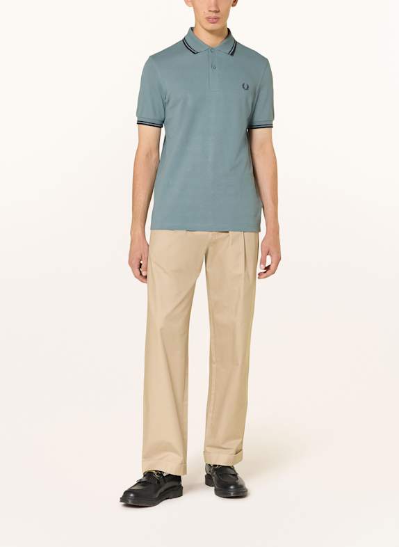 FRED PERRY Piqué poloshirt BLAUWGRIJS