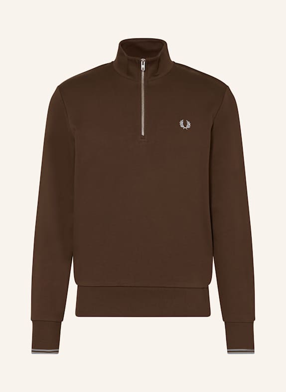 FRED PERRY Sweat-Troyer DUNKELBRAUN