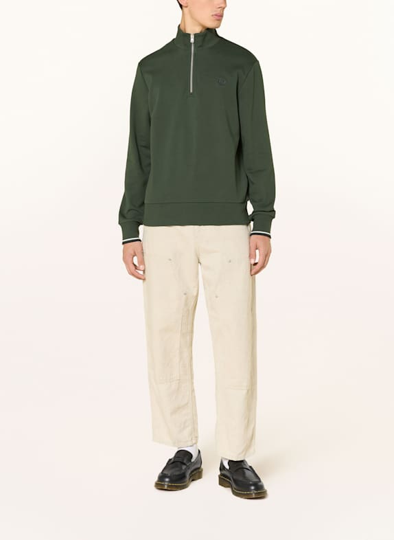 FRED PERRY Sweatshirt met capuchon DONKERGROEN