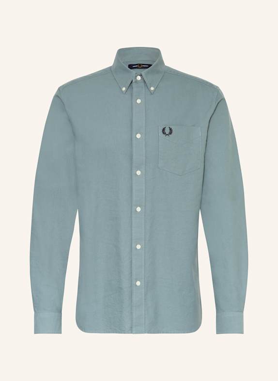 FRED PERRY Hemd Regular Fit BLAUGRAU
