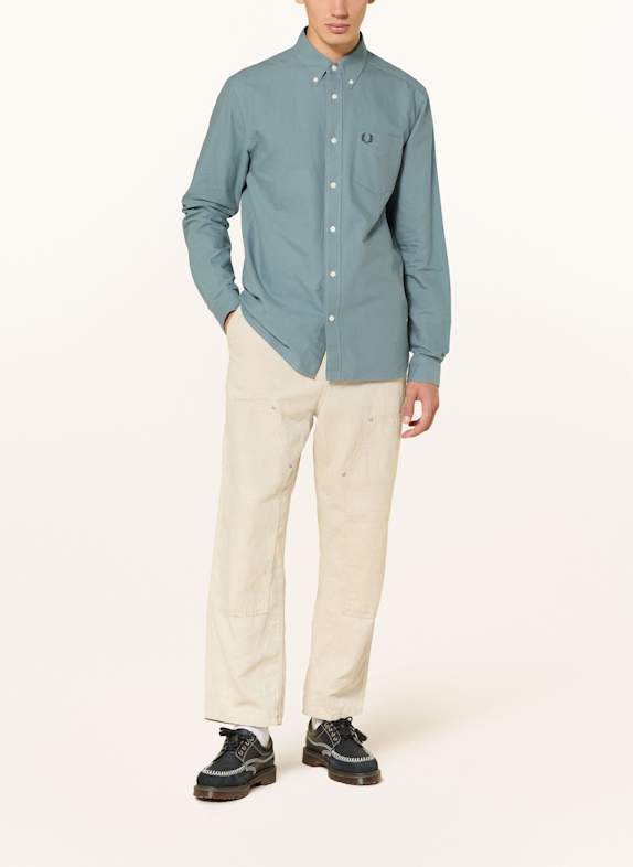 FRED PERRY Overhemd Regular Fit BLAUWGRIJS