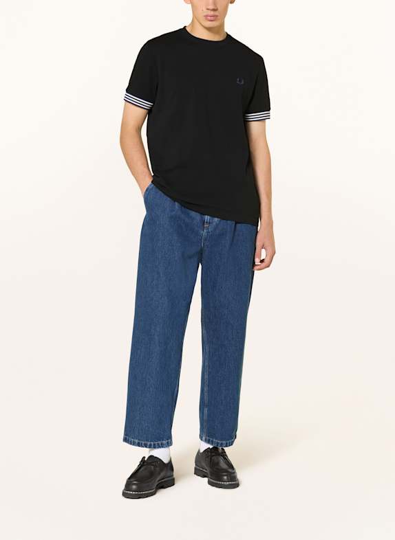 FRED PERRY T-shirt i piqué SORT