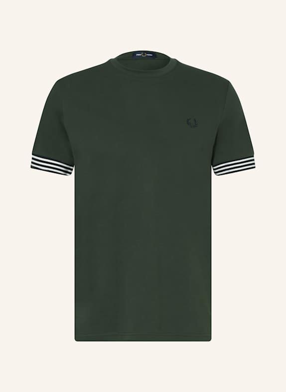 FRED PERRY T-Shirt aus Piqué DUNKELGRÜN