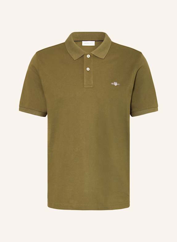 GANT Piqué-Poloshirt DUNKELGRÜN