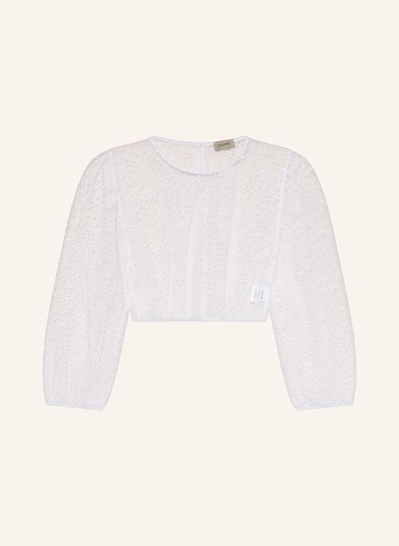 CocoVero Dirndlbluse OPHIE mit 3/4-Arm WEISS