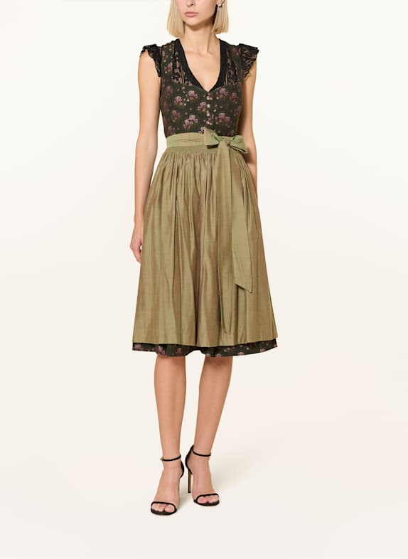 Hammerschmid Dirndlbluse ANINA af blonder SORT