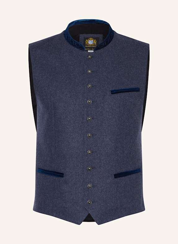 Hammerschmid Gilet traditionnel MANUEL coupe extra slim BLEU