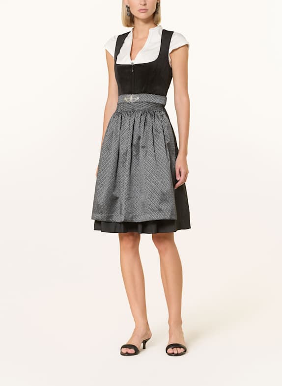 KRÜGER Sukienka bawarska CZARNY