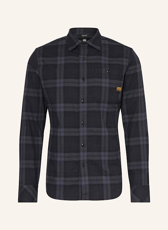 G-Star Flanellhemd BRISTUM 2.0 Slim Fit DUNKELGRAU/ GRAU