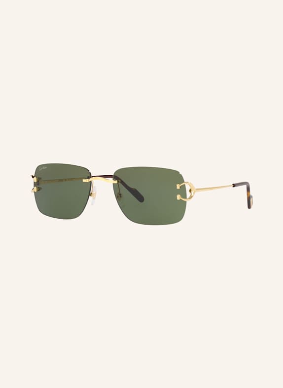 Cartier Sunglasses 6L001572 2300I1 GOLD/ GREEN