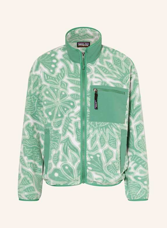 patagonia Kurtka z polaru BIAŁY/ JASNOZIELONY
