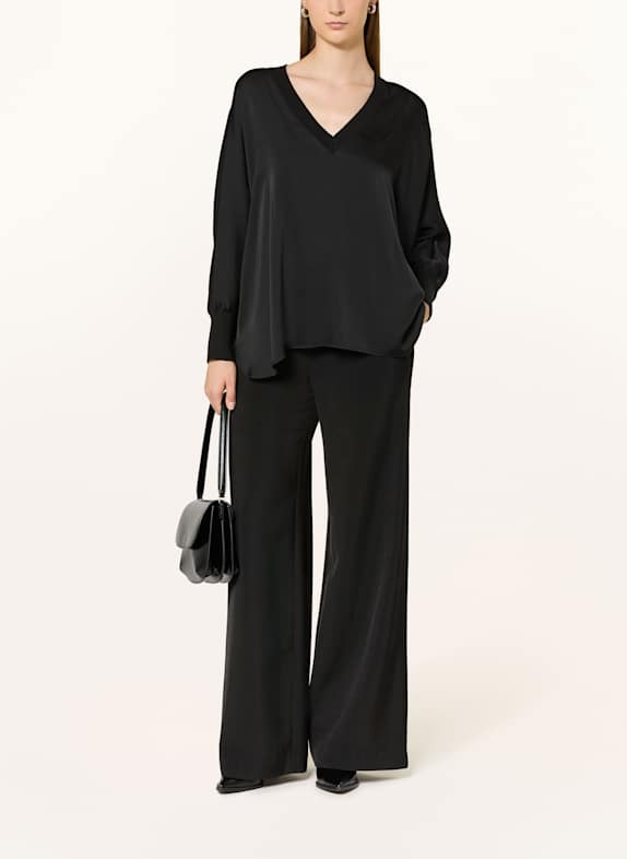 IVI collection Blouse-shirt van zijde ZWART