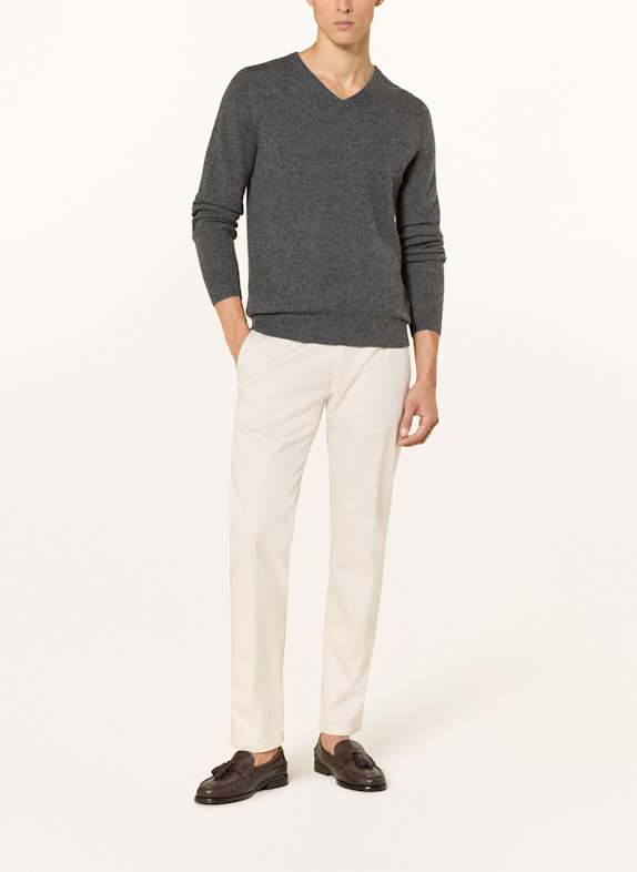 FTC CASHMERE Kasjmier trui DONKERGRIJS