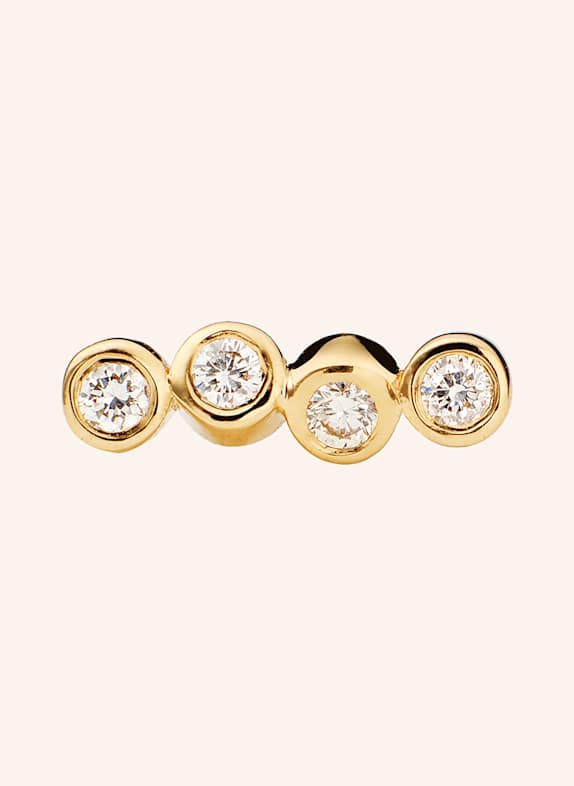 ariane ernst Ohrstecker THE ONE STUD NO.4 aus 18 Karat Weißgold mit Diamanten GOLD