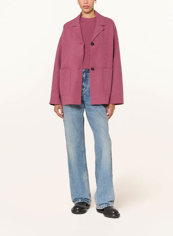 lunaria cashmere Bunda z kašmíru RŮŽOVÁ