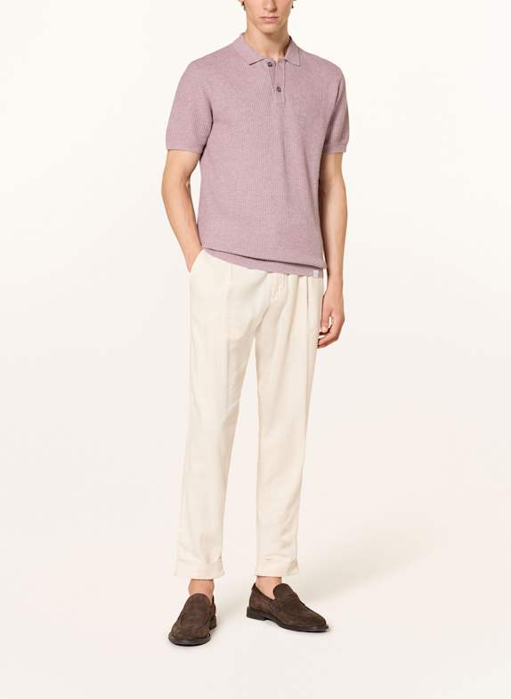 NOWADAYS Tricou polo din tricot MOV DESCHIS