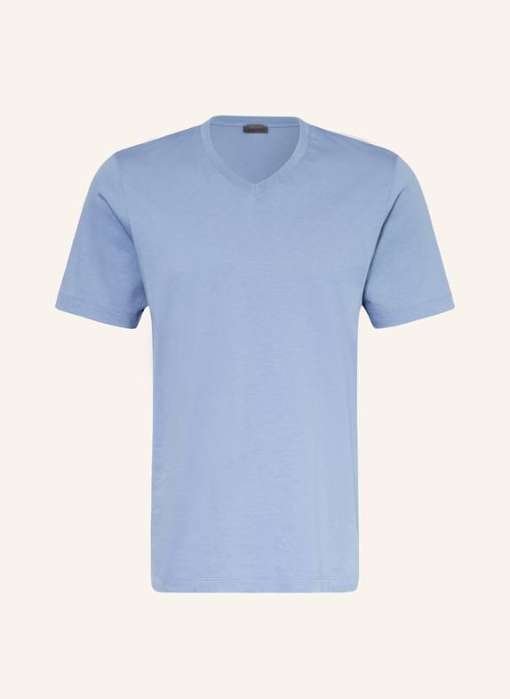 HANRO Schlafshirt LIVING HELLBLAU