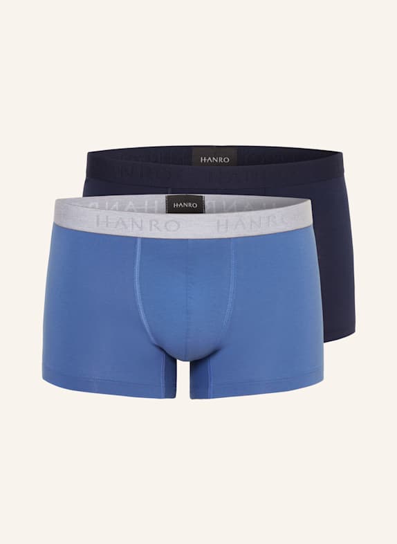 HANRO Bokserki COTTON ESSENTIALS, 2 szt. NIEBIESKI / GRANATOWY