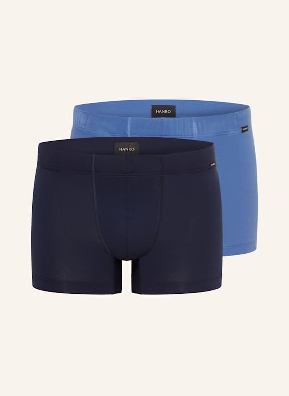 HANRO Bokserki COTTON ESSENTIALS, 2 szt. NIEBIESKI / GRANATOWY