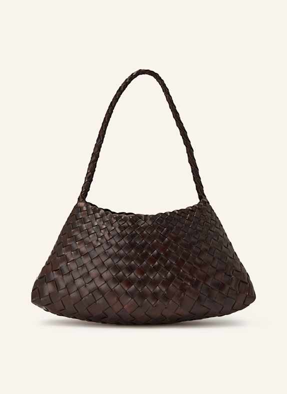 DRAGON DIFFUSION Schultertasche ROSANNA MINI DUNKELBRAUN