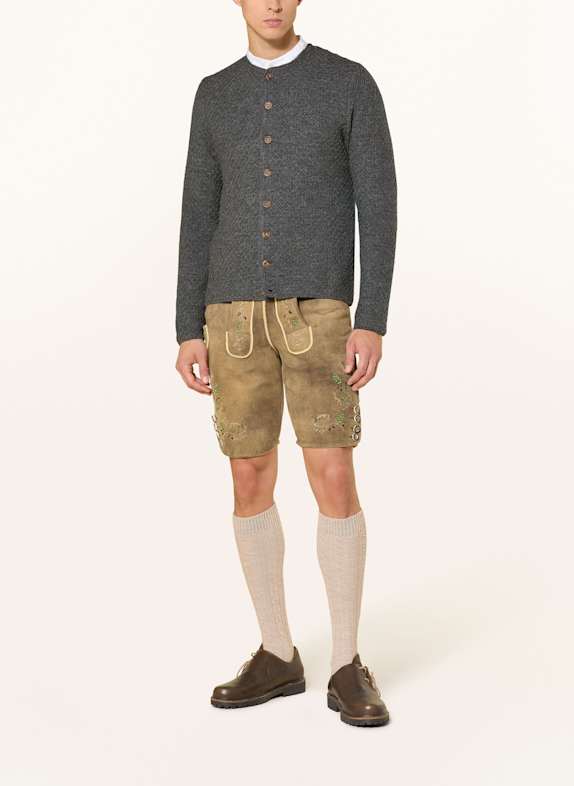 Gottseidank Gebreid vest XAVER DONKERGRIJS