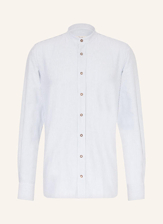 DU4 Trachtenhemd HANSI Regular Fit mit Stehkragen WEISS/ GRÜN