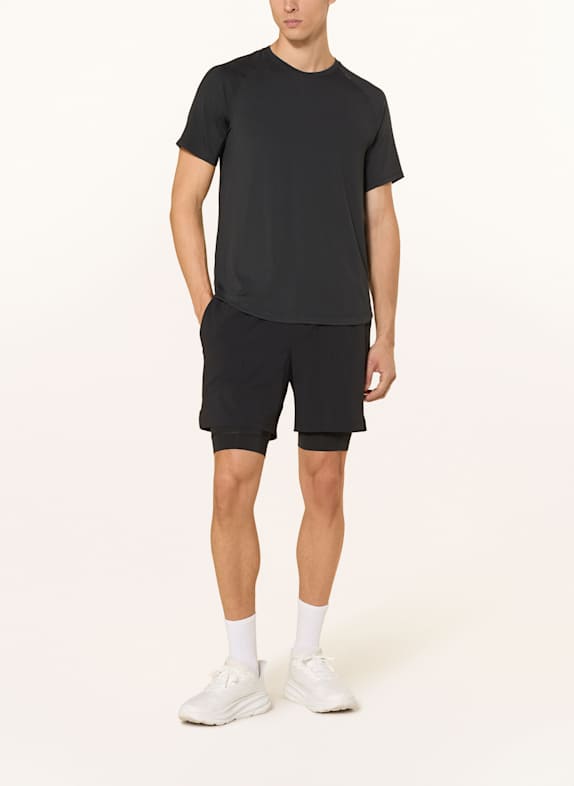 lululemon 2-in-1-Trainingsshorts LICENSE TO TRAIN 7IN SCHWARZ