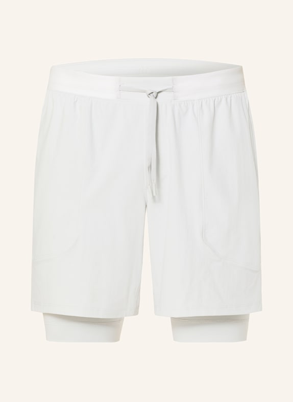 lululemon 2-in-1-Trainingsshorts LICENSE TO TRAIN 7IN HELLGRAU