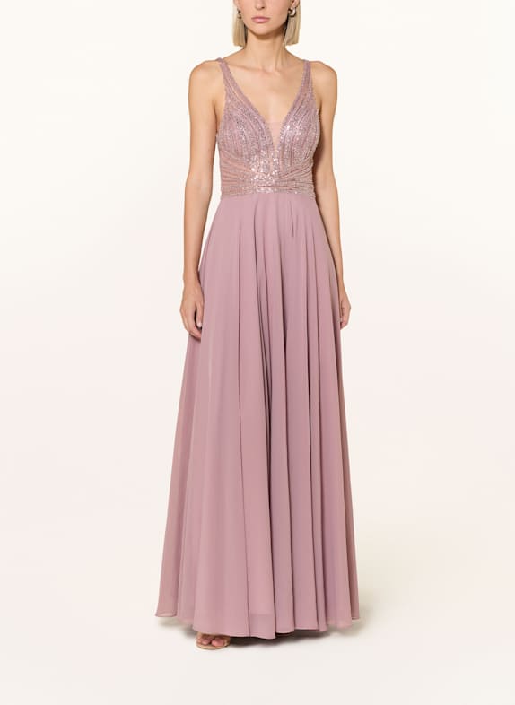 Hey Kyla Abendkleid mit Pailletten und Schmucksteinen ALTROSA
