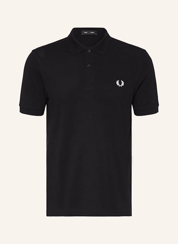 FRED PERRY Piqué-Poloshirt SCHWARZ