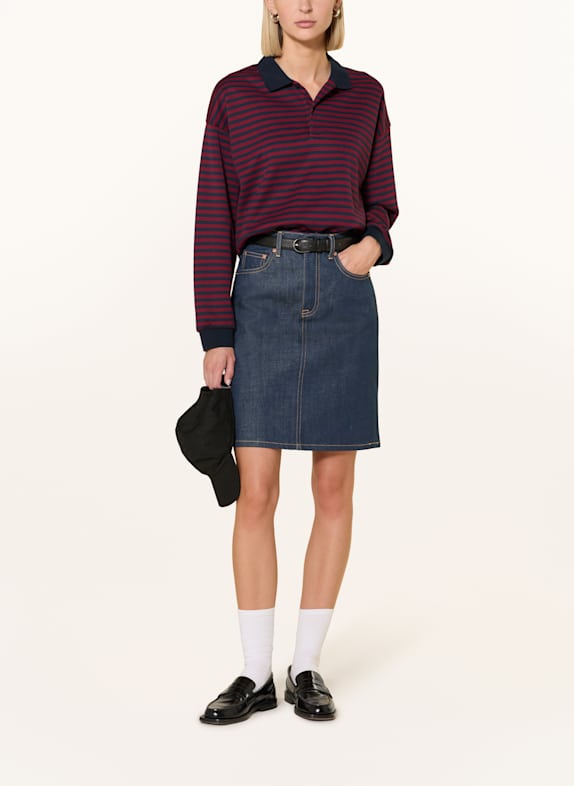 GANT Fustă din denim 970 ALBASTRU MEDIU