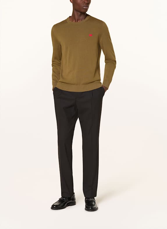 HUGO Sweter SAN CLEMENS OLIWKOWY