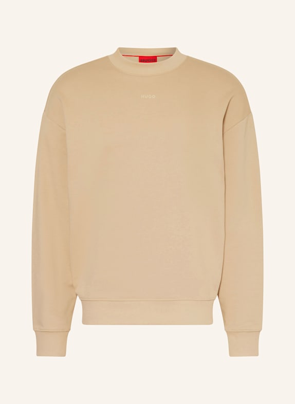 HUGO Sweatshirt DAPOCREW LIGHT BROWN