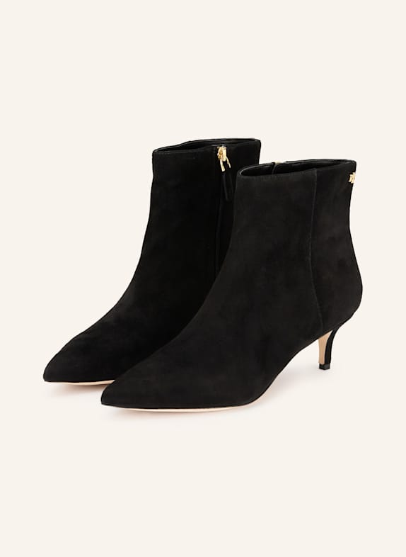LAUREN RALPH LAUREN Ankle boots BLACK/ GOLD