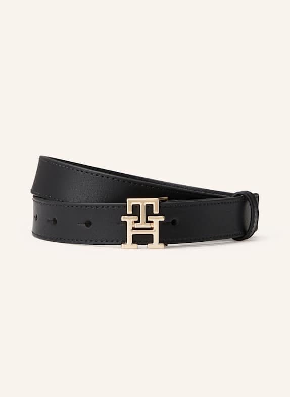 tommy Heritage HILFIGER Leather belt BLACK