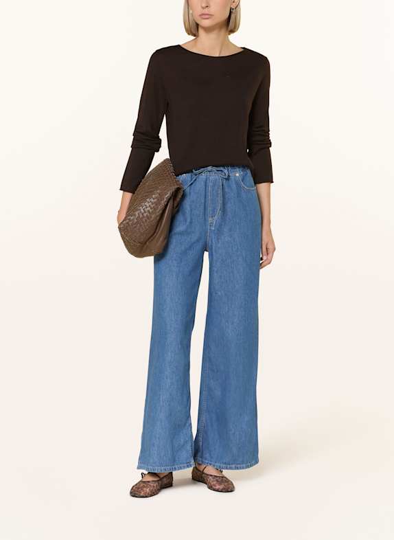 Marc O'Polo DENIM Wide leg jeans met linnen 5371 Aqua_Multi_07