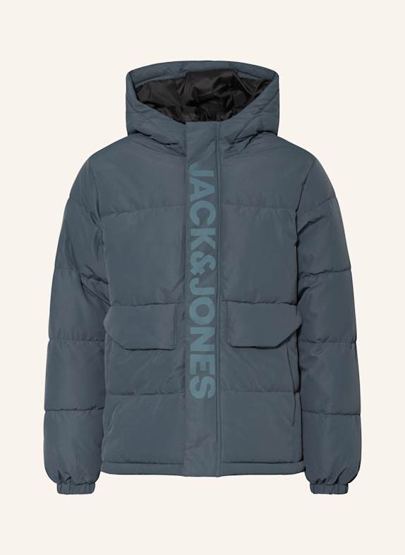 JACK&JONES veste matelassée BLEU PÉTROLE