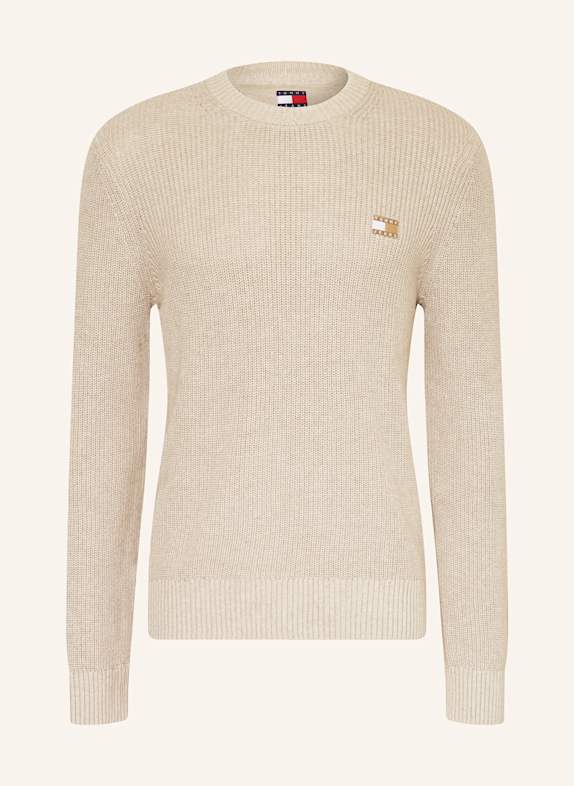 TOMMY JEANS Sweter KREMOWY