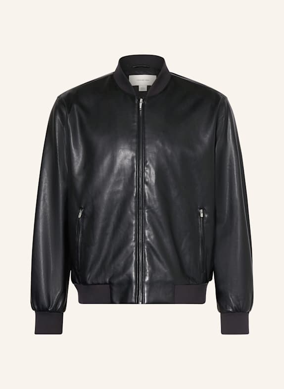 Calvin Klein Jeans Blouson in Lederoptik SCHWARZ