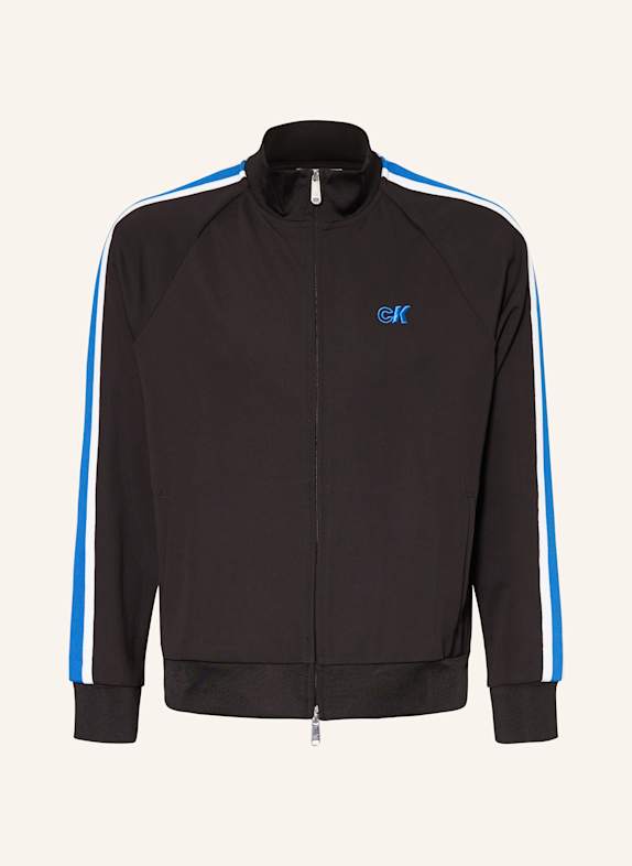 Calvin Klein Jeans Trainingsjacke mit Galonstreifen SCHWARZ/ WEISS/ BLAU