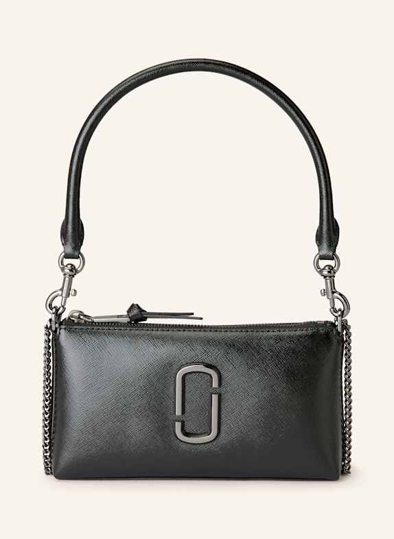 MARC JACOBS Saffiano-Schultertasche THE SNAPSHOT DTM SCHWARZ