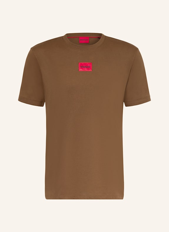 HUGO T-Shirt DIRAGOLINO212 BRAUN