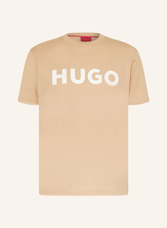 HUGO T-shirt DULIVIO BEIGE
