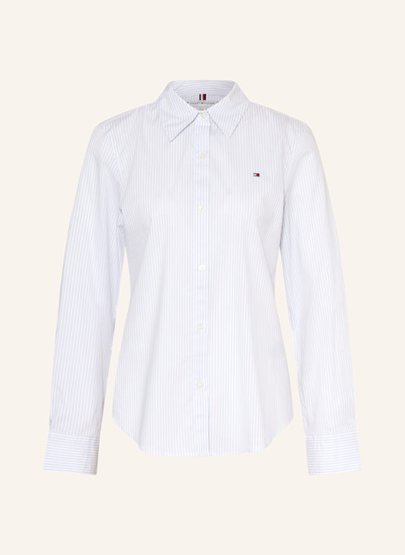 TOMMY HILFIGER Shirt blouse LIGHT BLUE/ WHITE