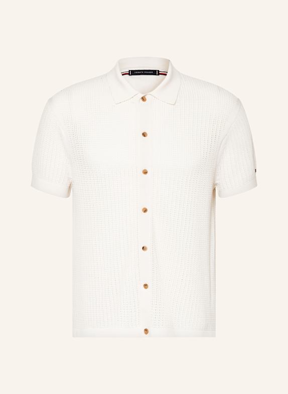 TOMMY HILFIGER Strickhemd Relaxed Fit ECRU